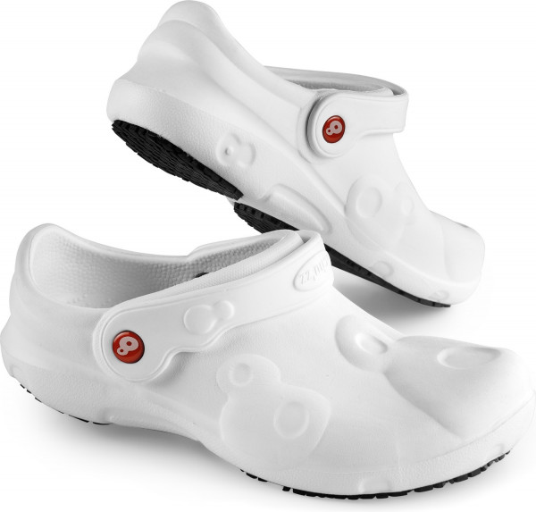 Schu'zz Schuzz Herren Clog Berufsschuhe PRO Homme uni CE 20347 Blanc / Weiß