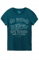King Kerosin T-Shirt Rat Bastard Watercolour Blue