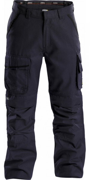 Dassy Canvas Arbeitshose mit Kniepolstertaschen Connor PESCO25 Nachtblau/Schwarz