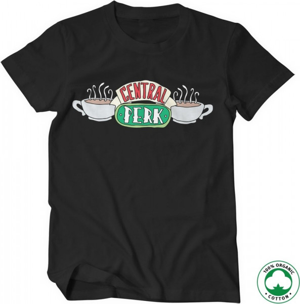 Friends Central Perk Organic T-Shirt Black