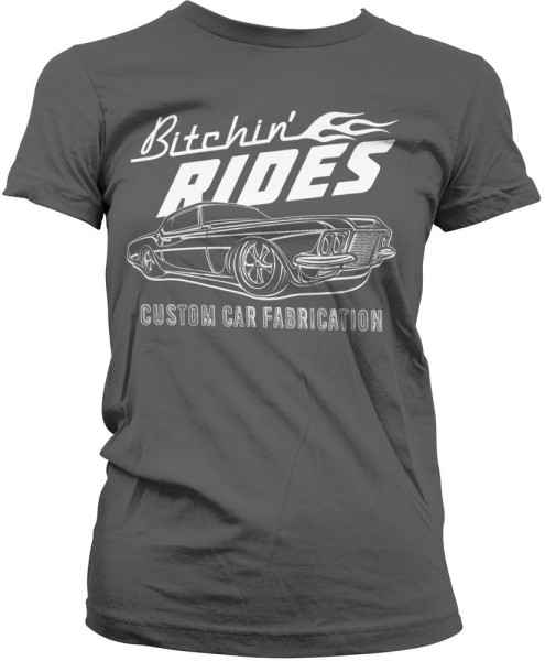 Bitchin' Rides Damen Custom Car Fabrication Girly Tee DC-5-BR003-H83-10