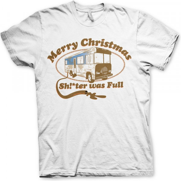 National Lampoon's Christmas Vacation Shitter Was Full T-Shirt White