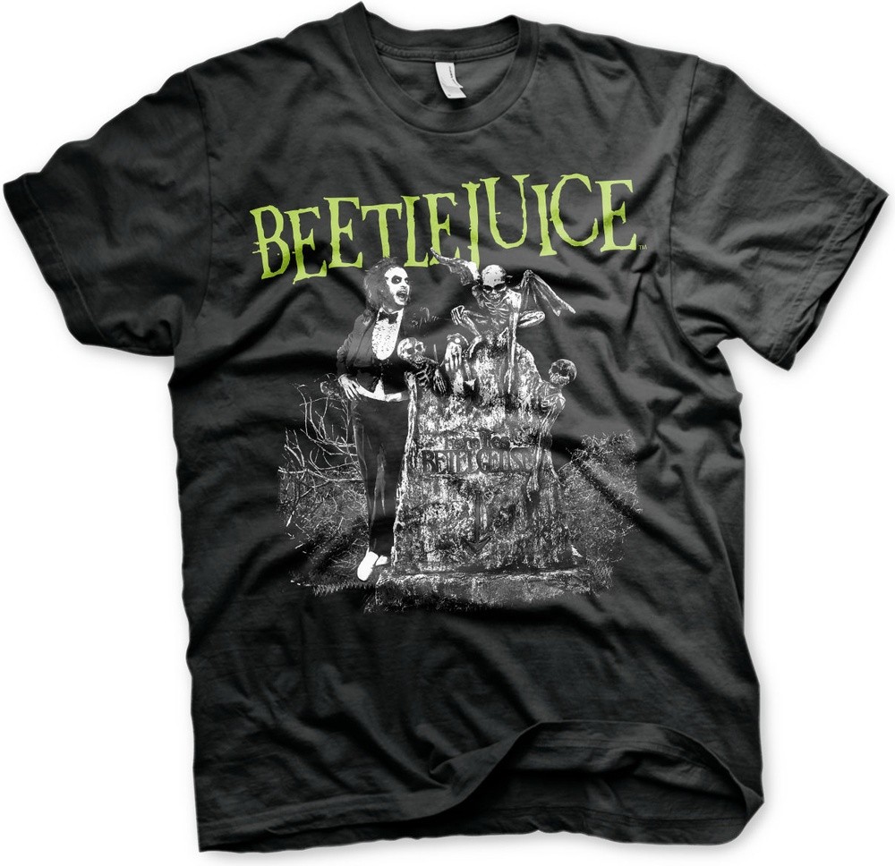 Beetlejuice Headstone T-Shirt Schwarz - Herren / Unisex