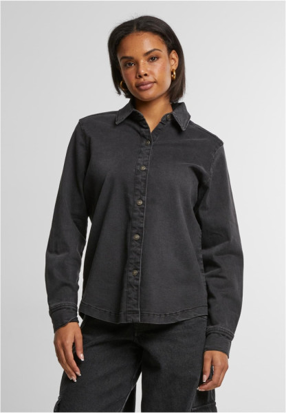 Urban Classics Damen Ladies Denim Shirt TB7118