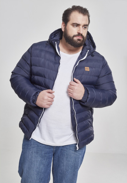 Urban Classics Winter Jacket Basic Bubble Jacket Nvy/White/Nvy