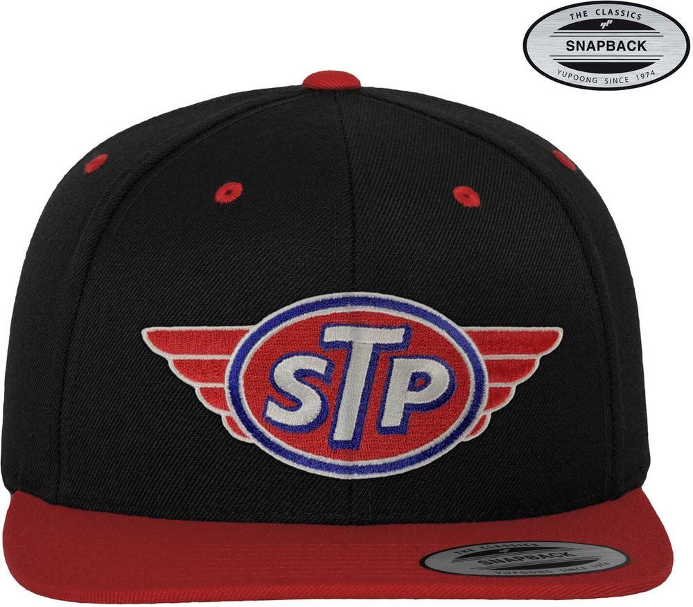 STP Patch Premium Snapback Cap Schwarz-Rot - Herren / Unisex
