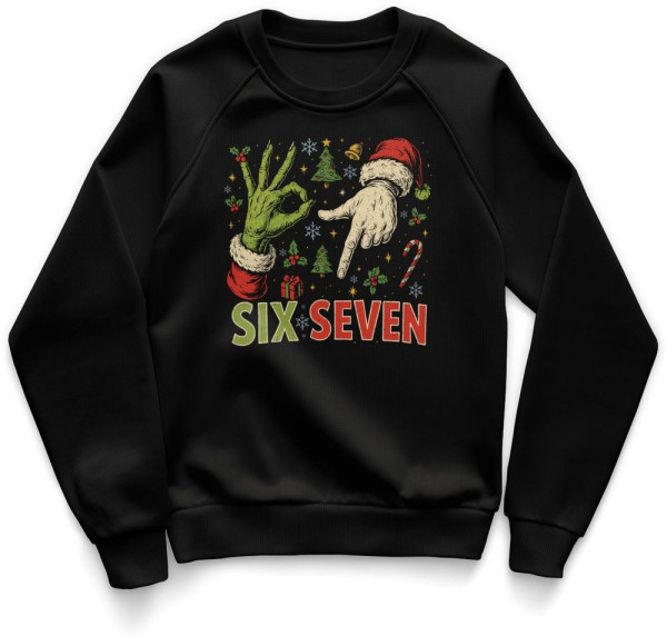 Hybris Kinder Pullover Christmas Six Seven Sign Kids Sweatshirt SH-31-16143-DTF609