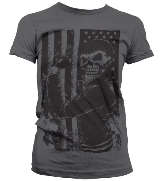 Hybris Damen American Badass Girly Tee SH-5-15410-H22-16