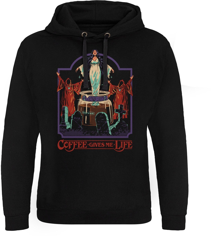 Steven Rhodes Coffee Gives Me Life Epic Hoodie DTR-37-SR163-DTF832 - Herren / Unisex