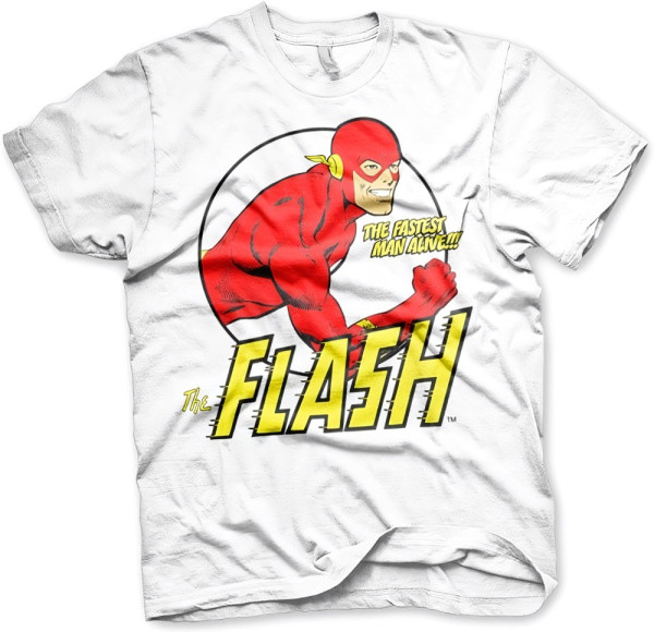 The Flash Fastest Man Alive T-Shirt White