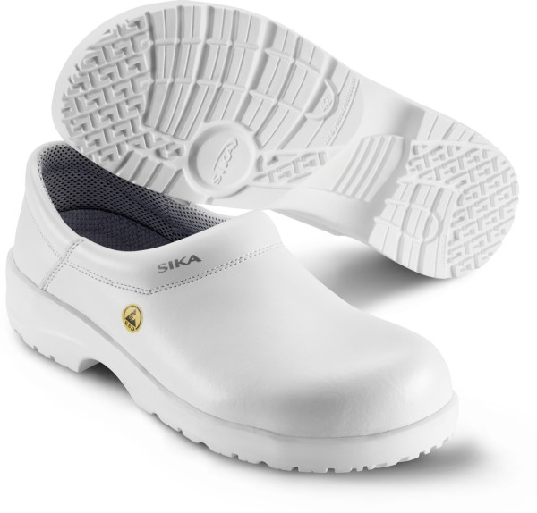 Sika Safety shoe Fusion ESD geschlossener Clog Weiß