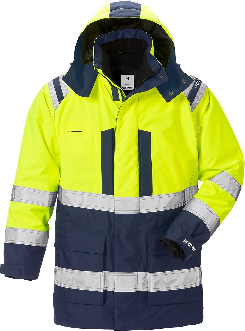 Fristads Warnschutz-Jacke High Vis Airtech 3in1 Parka Kl. 3 4036 GTT Warnschutz-Gelb/Marine - Herren / Unisex