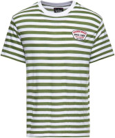 King Kerosin T-Shirt Striped Retro "Redondo Beach" KKU41077
