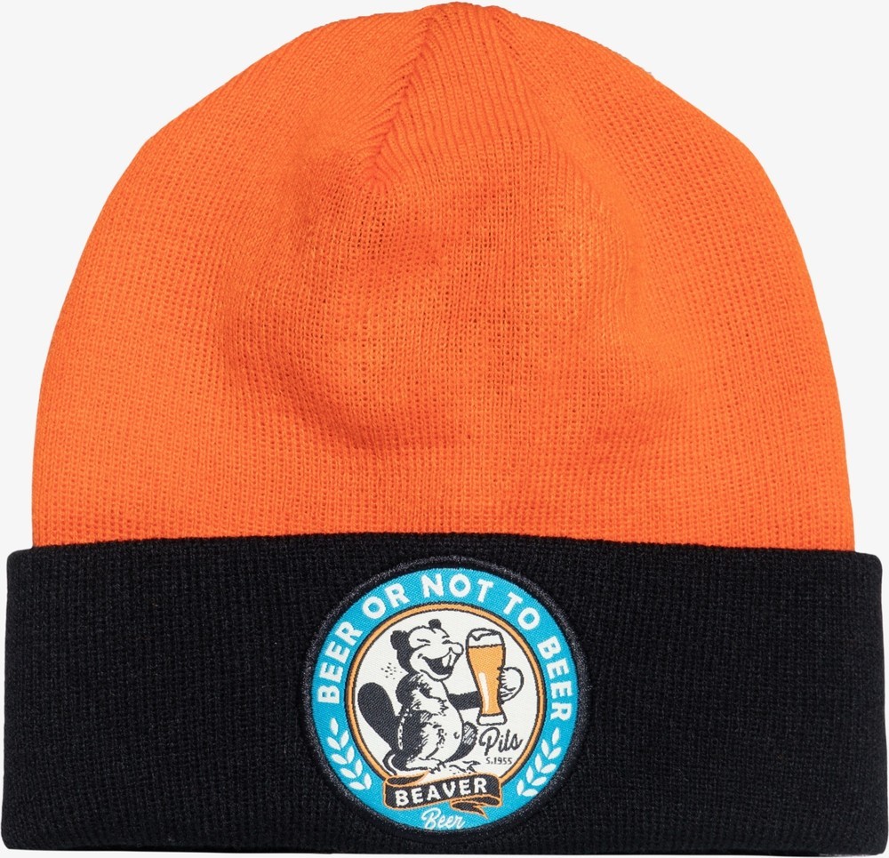 King Kerosin Beer or Not to Beer Strickmütze Orange - Herren / Unisex