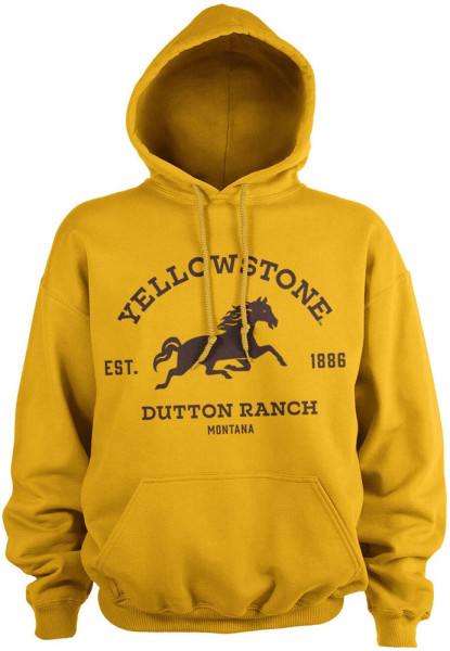 Yellowstone Dutton Ranch Montana Hoodie Gold