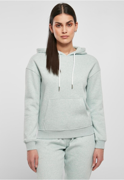 Urban Classics Damen Sweatshirt Ladies Color Melange Hoody Salvia Melange