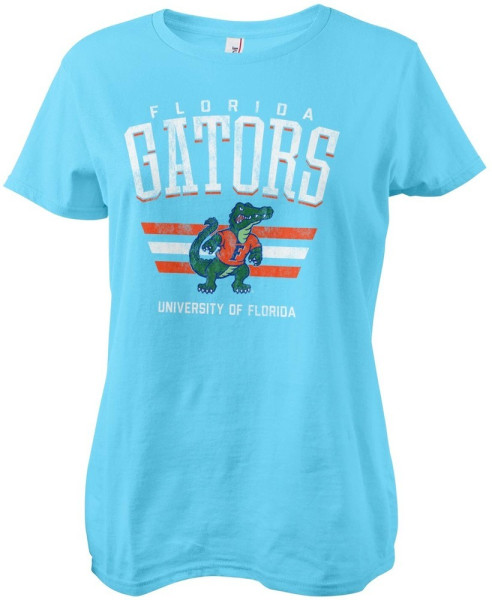 University of Florida Florida Gators Vintage Girly Tee Damen T-Shirt Skyblue