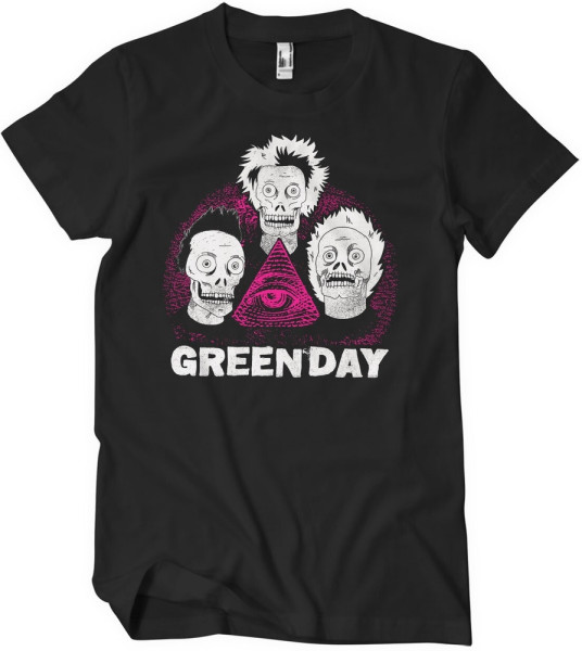 Green Day T-Shirt Skulls T-Shirt WMX-1-GDAY009-H85-3