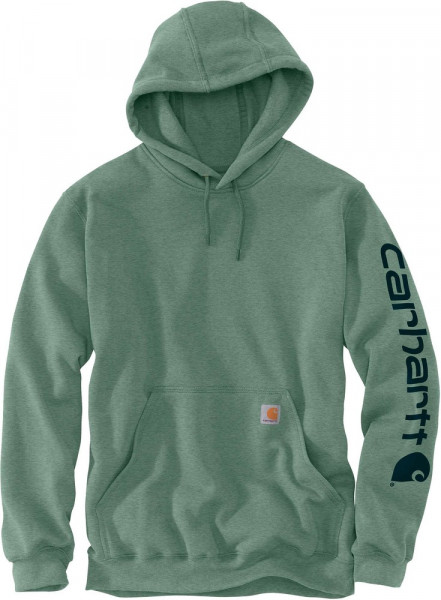 Carhartt Sleeve Logo Hooded Sweatshirt Jade Heather