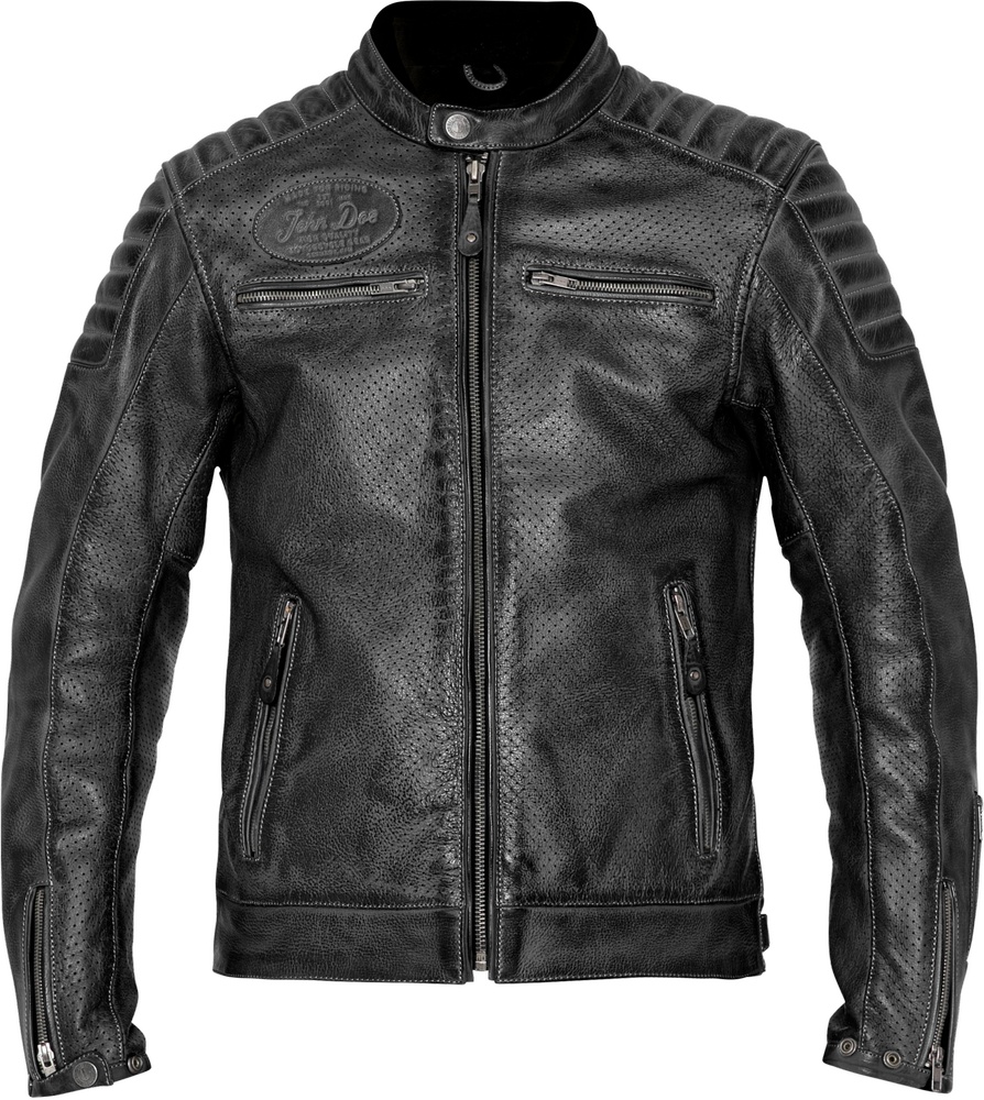 John Doe Motorrad Lederjacke Leather Jacke Storm - Herren / Unisex