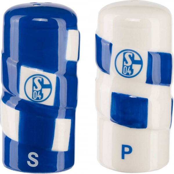 FC Schalke 04 S04 Salz- & Pfefferstreuerset Schal Fußball Blau/Weiß