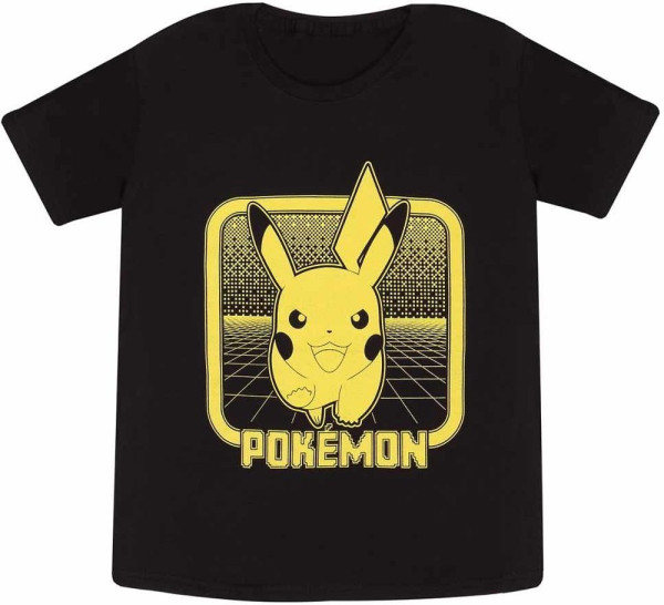 Pokemon - Pikachu Retro Arcade Jungen T-Shirt