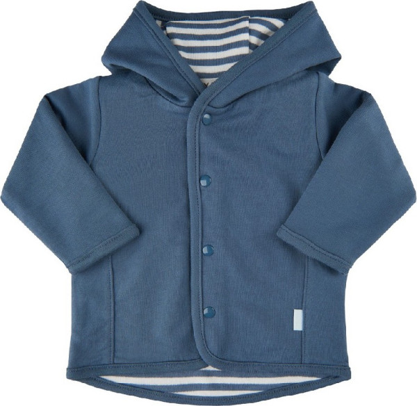 Fixoni Kinder Cardigan w. hood Reversible Cardigan 422016-China Blue