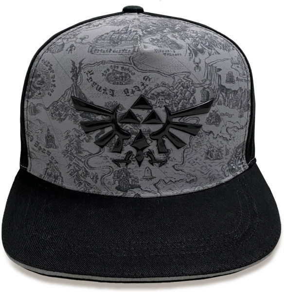 The Legend of Zelda Map And Logo (Snapback Cap) Cap Black
