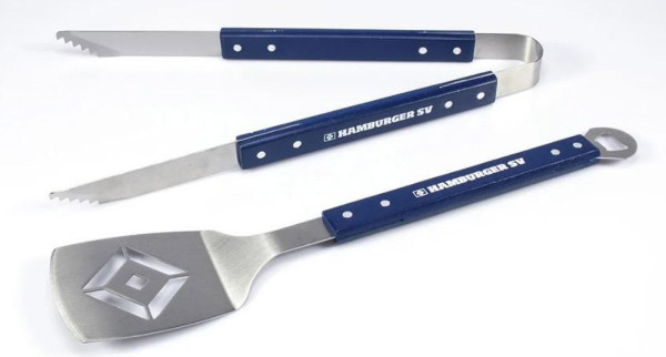 Hamburger SV HSV Grillbesteck (2er Set) Fußball Blau/Weiß