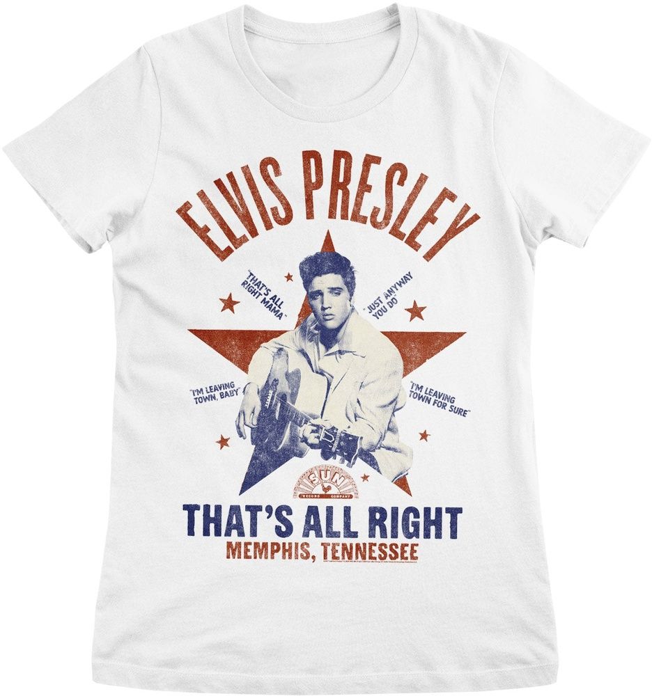 Elvis Presley Damen Thats All Right Girly Tee PS-5-SUNEP005-DTG - Damen