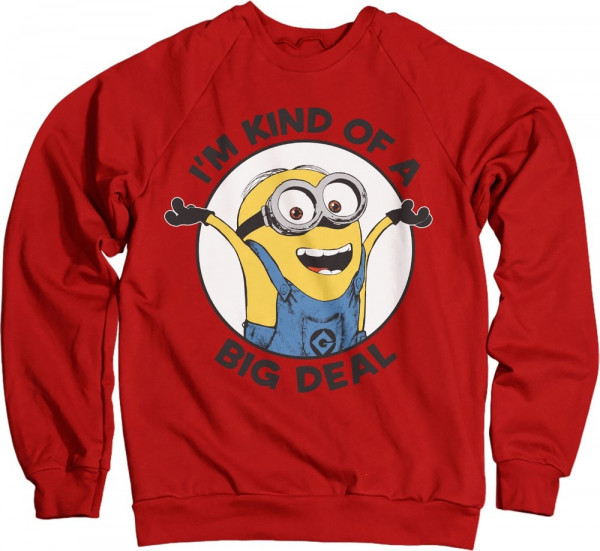 Minions I'm Kind Of A Big Deal Sweatshirt Red