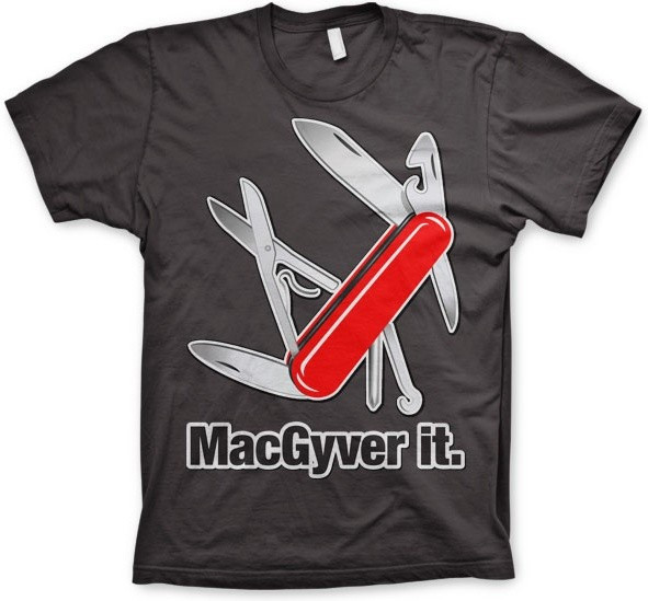 MacGyver It T-Shirt Dark-Grey