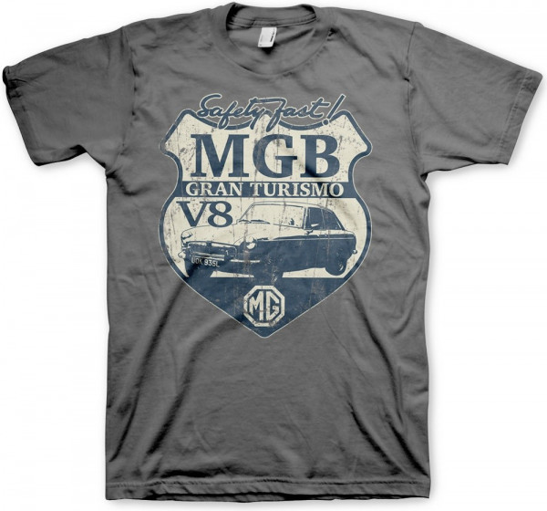 MG MGB Gran Turismo T-Shirt Dark-Grey