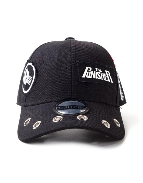 Marvel - Punisher Grunge Cap With Patches Black