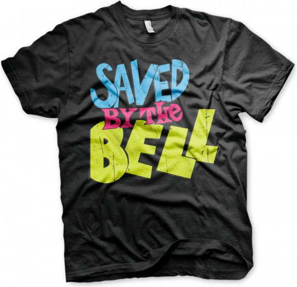 Saved By The Bell Distressed Logo T-Shirt Black