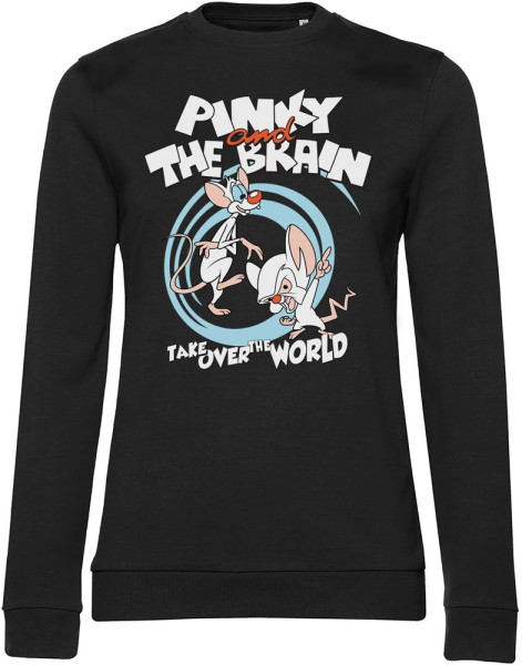 Pinky and the Brain Damen Sweatshirt Take Over The World Girly Sweatshirt WB-53-PAB001-H73-16
