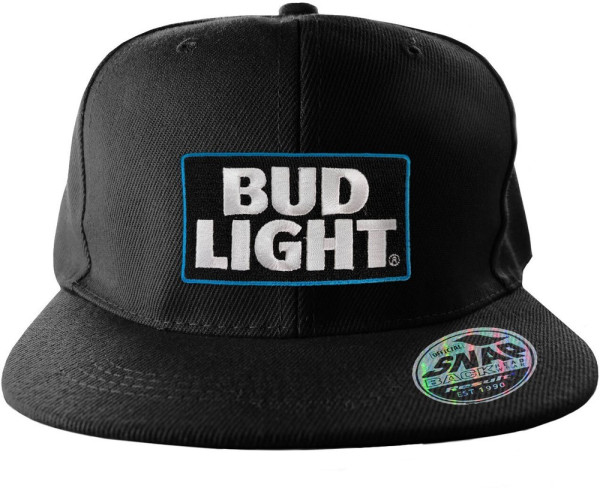 Bud Light Logo Patch Standard Snapback Cap Black