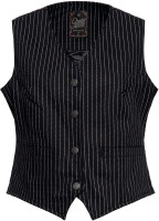 Queen Kerosin Damen Pinstripe Retro Weste QKU49007