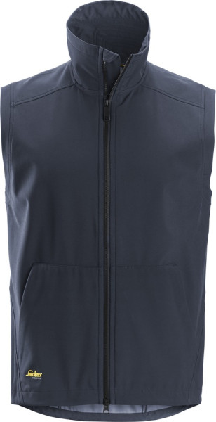 Snickers Arbeitsweste AllroundWork, winddichte Soft Shell Weste Navy