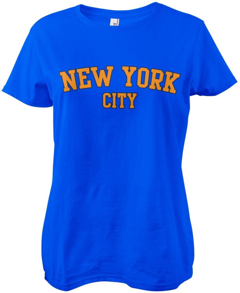 New York City Girly Tee Damen T-Shirt Blue