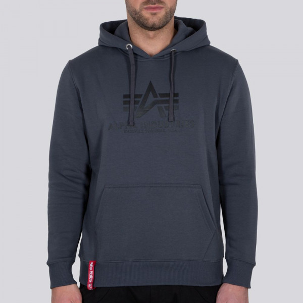 Alpha Industries Basic Hoody Hoodies / Sweatshirts Greyblack/Black