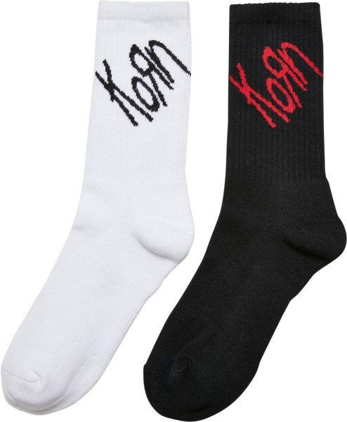 Merchcode Socken Korn Socks 2-Pack Black/White