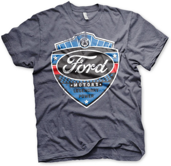 Ford Legendary Power T-Shirt Navy-Heather