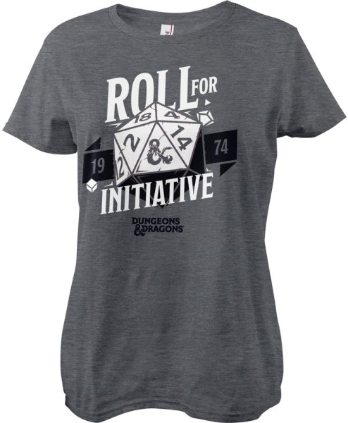 Dungeons & Dragons Damen D&D Roll For Initiative Girly Tee