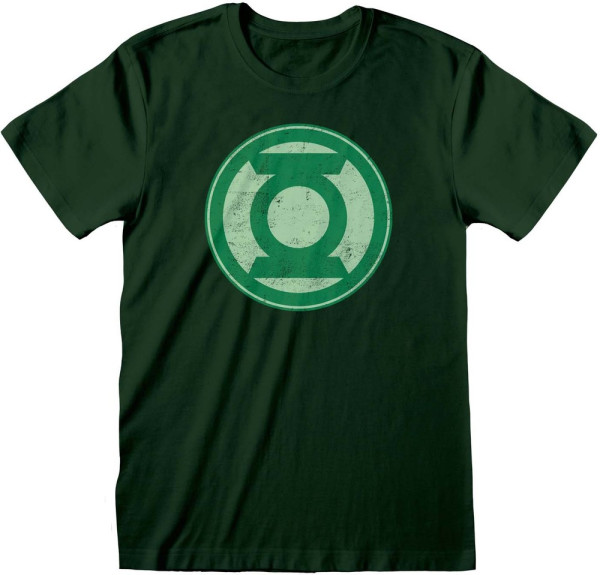 DC Green Lantern - Distressed Logo T-Shirt Green