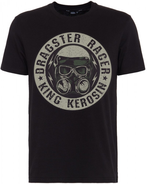 King Kerosin T-Shirt mit Front Print »Dragster« KK220103 Schwarz