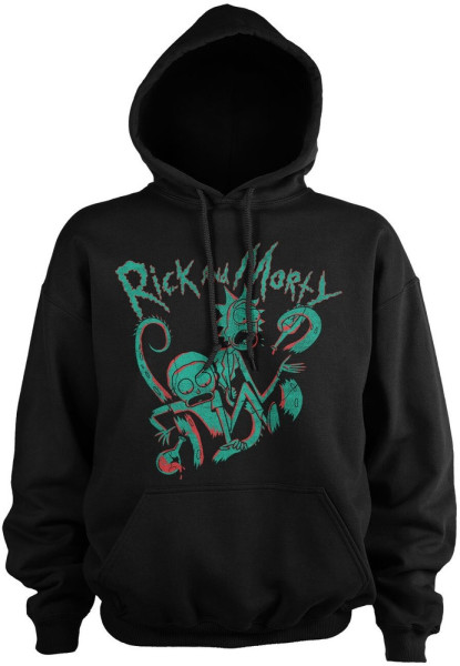 Rick And Morty Duotone Hoodie Black