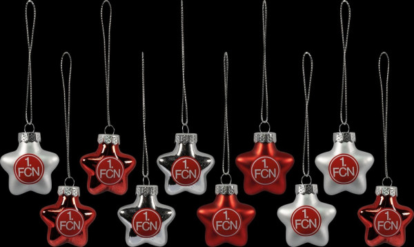 1. FC Nürnberg Christbaumsterne 10Er Set 2023325