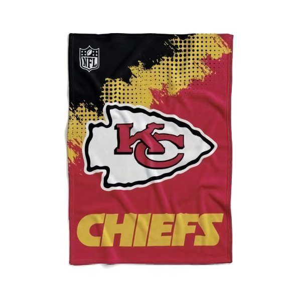 Kansas City Chiefs Flannel Decke /Throw CORNER American Football NFL Rot-150x200cm