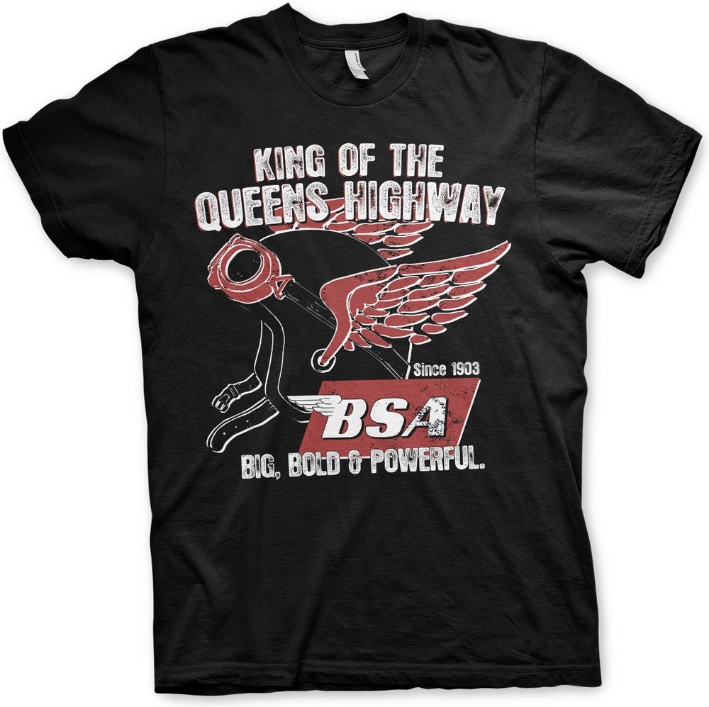 BSA King Of The Queens Highway T-Shirt Schwarz - Herren / Unisex